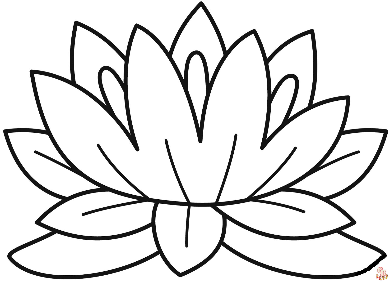 Ausmalbilder Lotusblueten 1