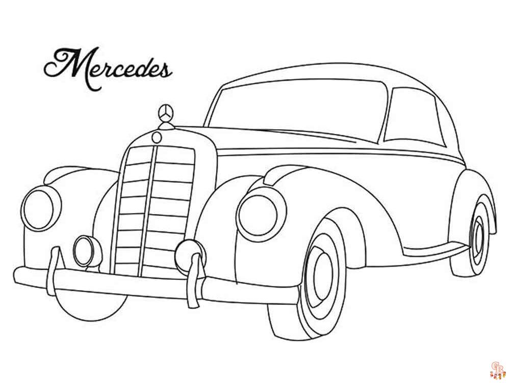 Ausmalbilder Mercedes 1