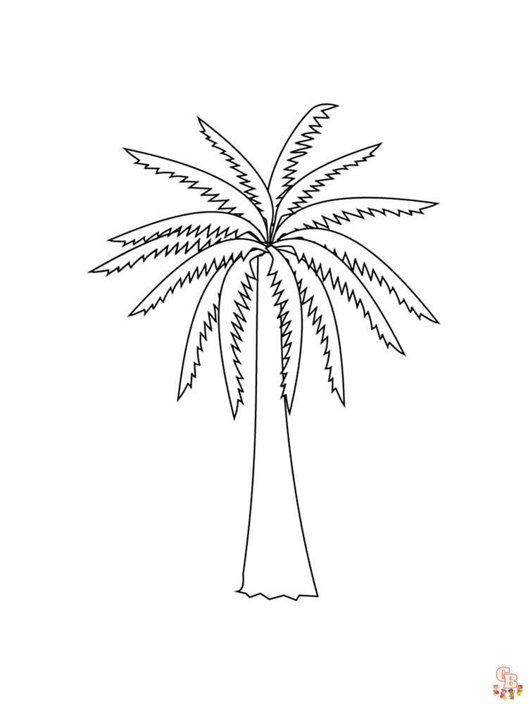 Ausmalbilder Palmen 31