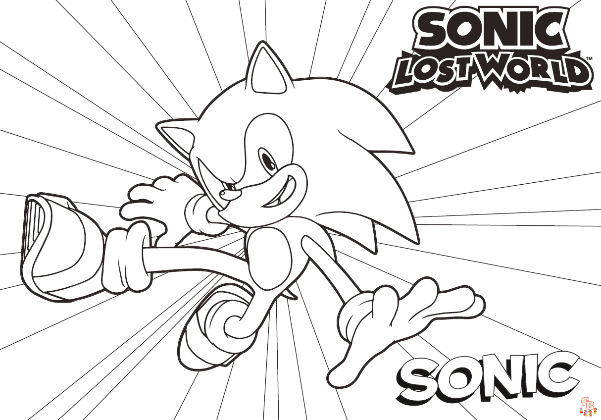 Ausmalbilder Sonic Boom 4