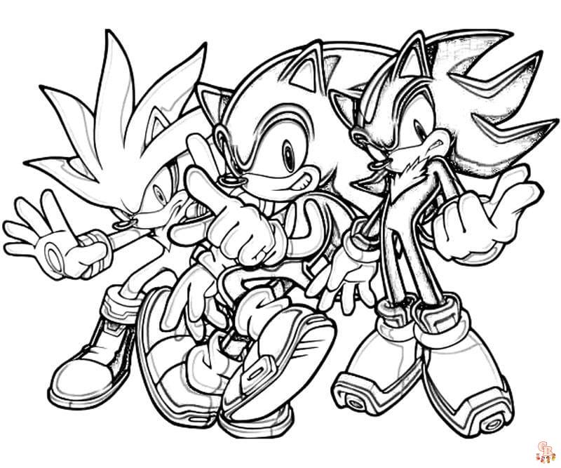Ausmalbilder Sonic and Friends 5