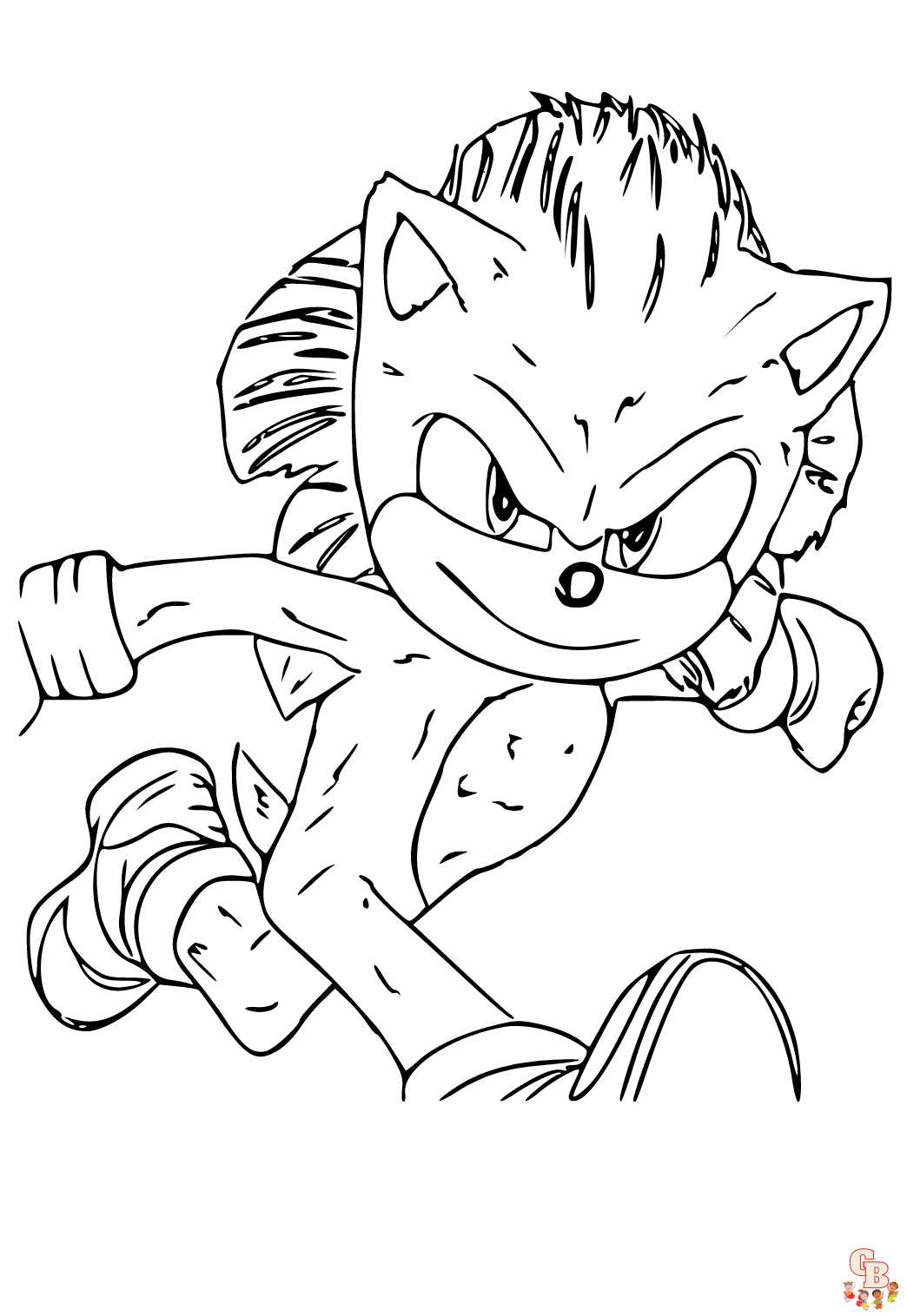 Ausmalbilder Sonic the Hedgehog 2
