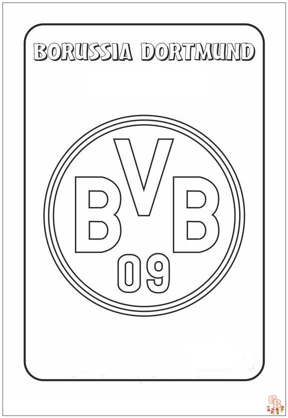 Borussia Dortmund ausmalbilder kostenlos