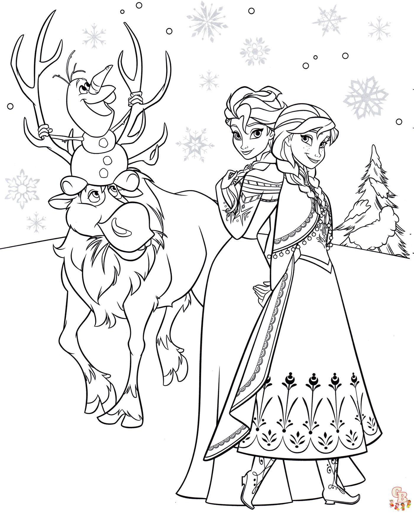 Frohe Weihnachten mit Elsa zum ausdrucken