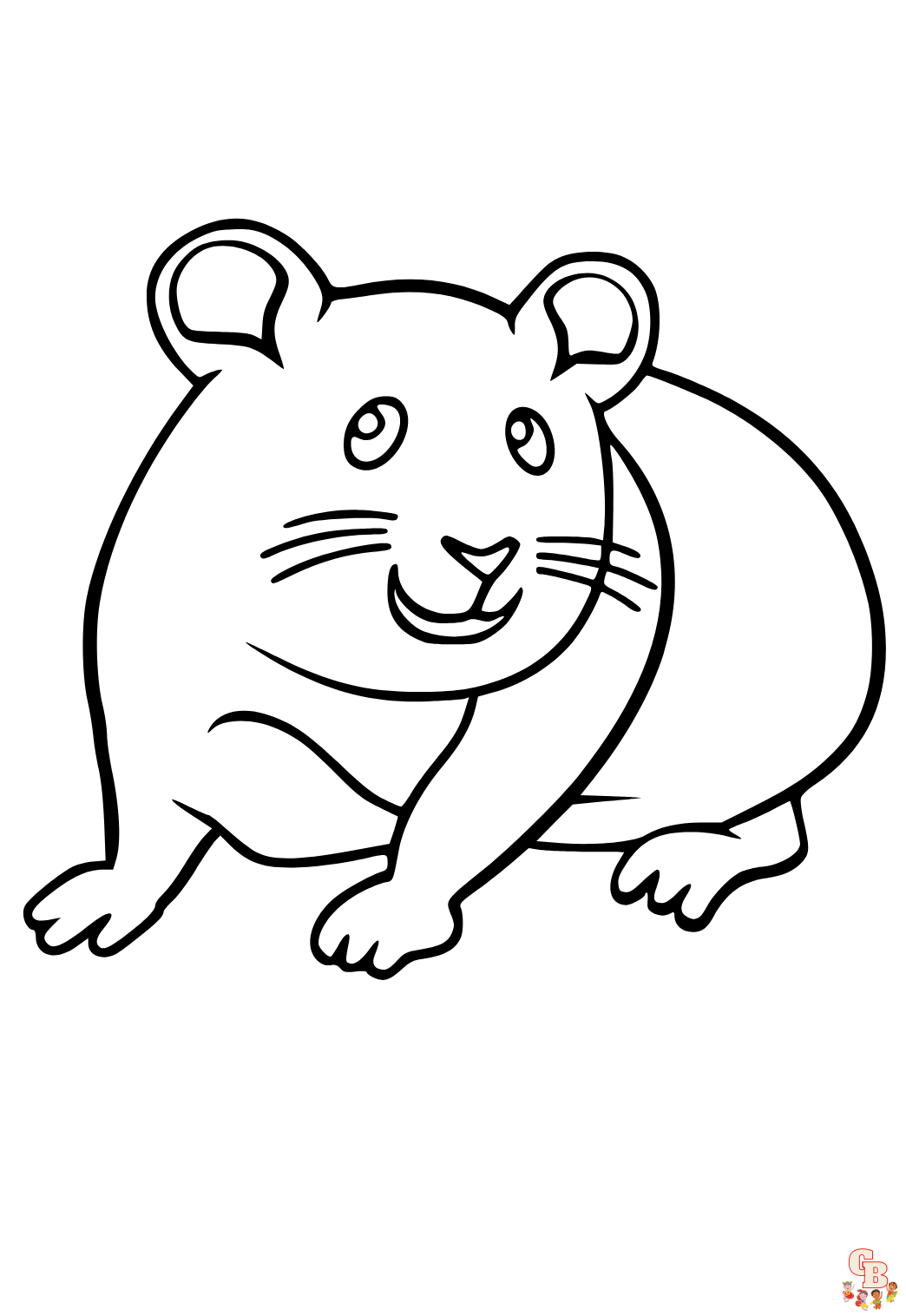 Hamster ausmalbilder kostenlos