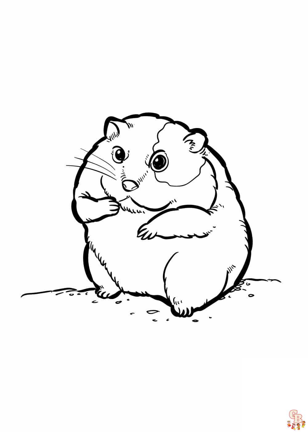 Hamster ausmalbilder zum ausdrucken 1