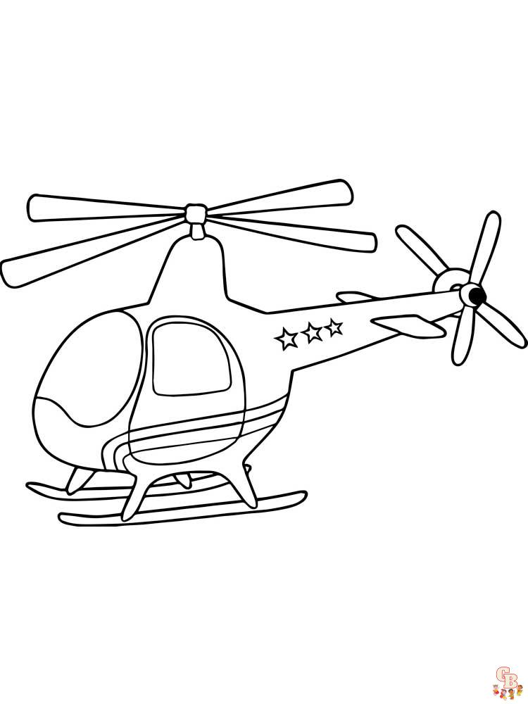 Helikopter Ausmalbilder 1