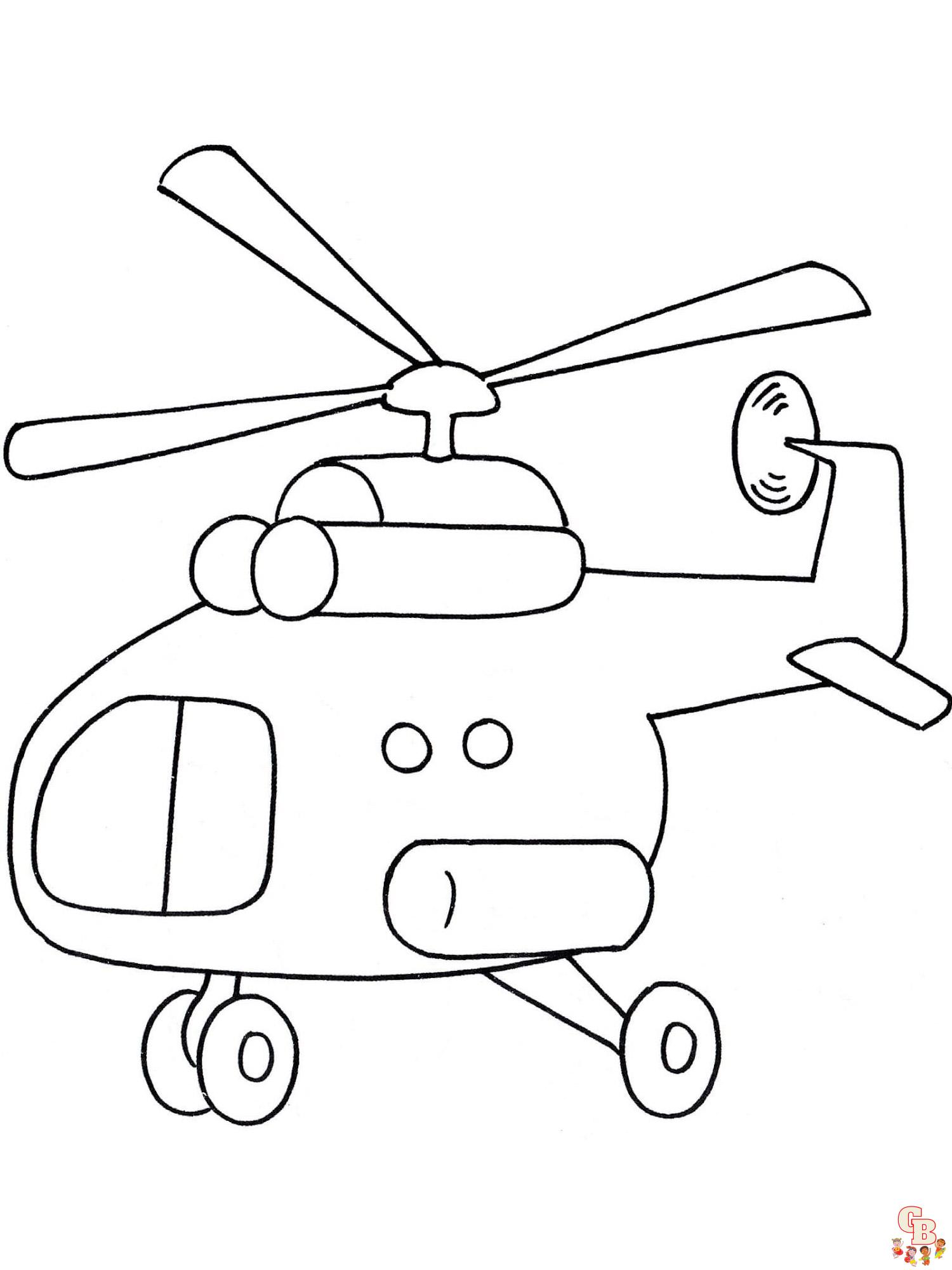 Helikopter Ausmalbilder 10