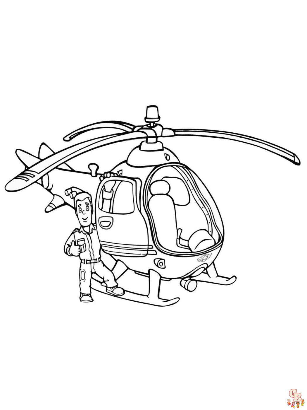 Helikopter Ausmalbilder 13