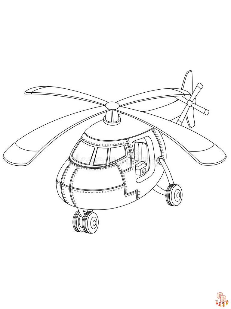Helikopter Ausmalbilder 15