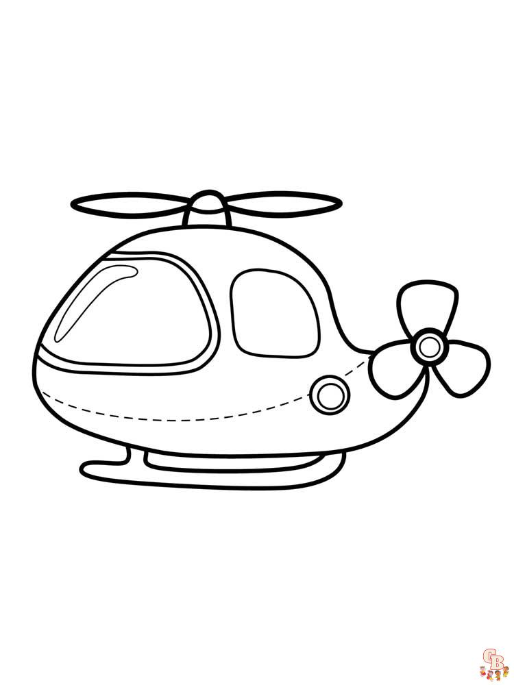 Helikopter Ausmalbilder 3