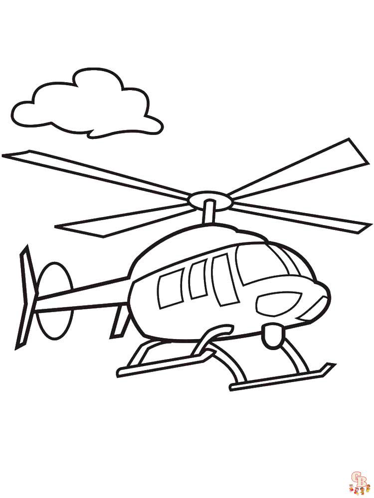 Helikopter Ausmalbilder 4