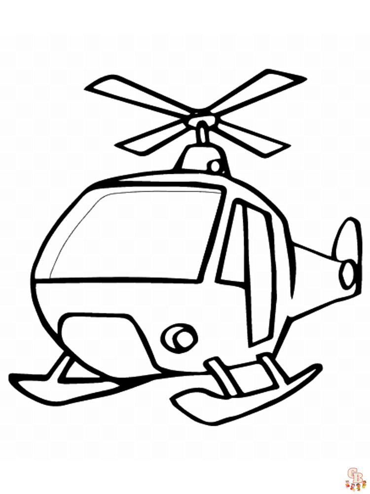 Helikopter Ausmalbilder 5