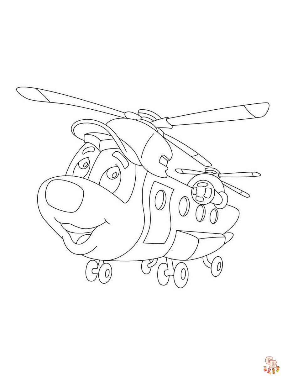 Helikopter Ausmalbilder 7