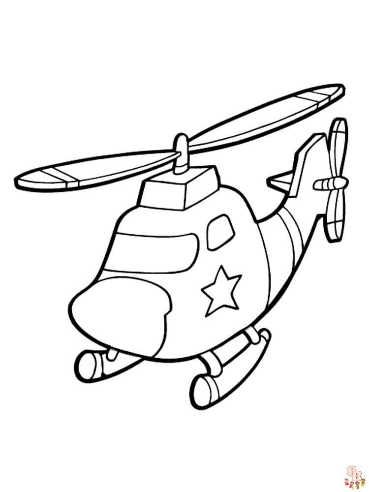 Helikopter Ausmalbilder 8