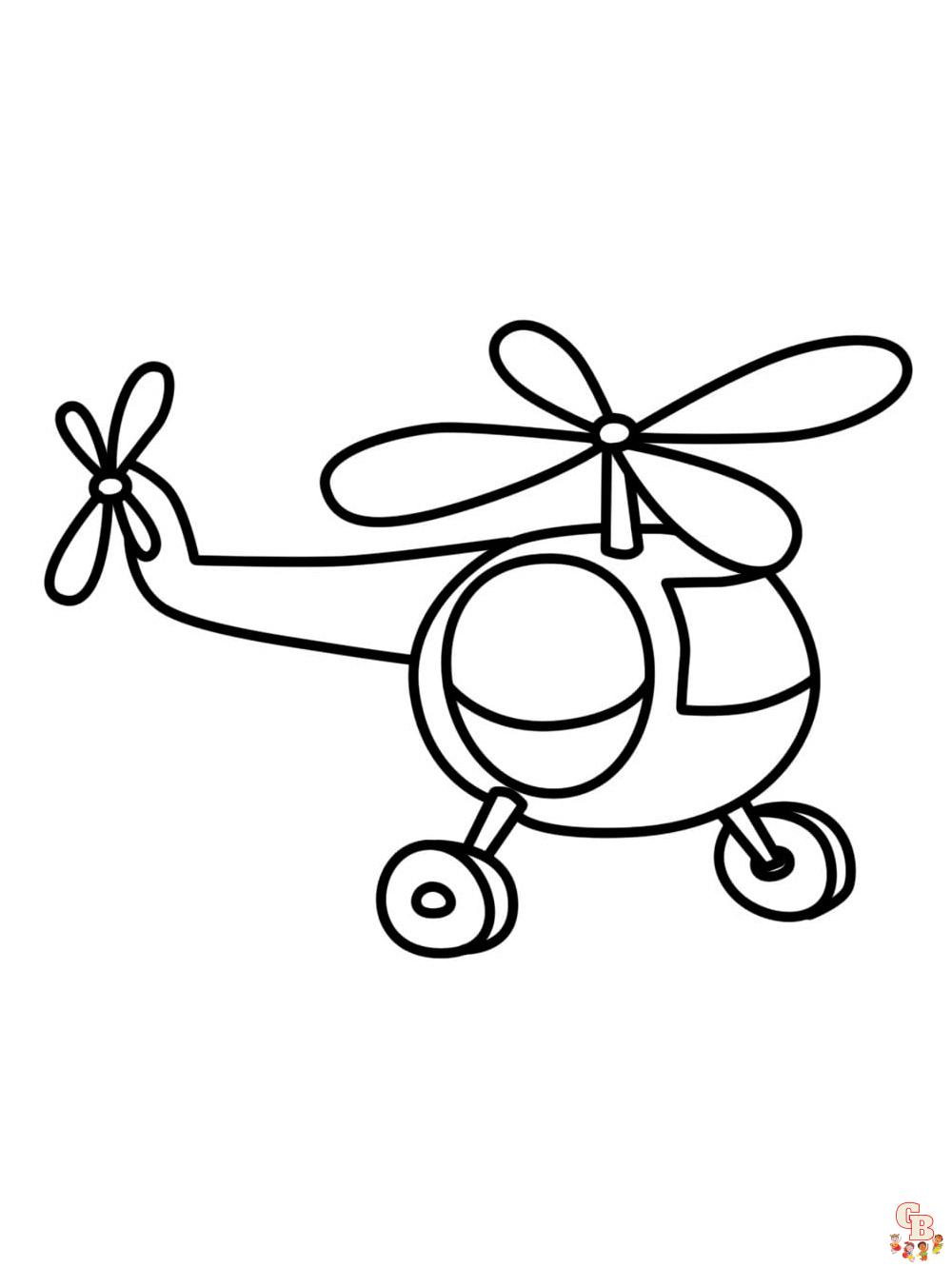 Helikopter Ausmalbilder 9