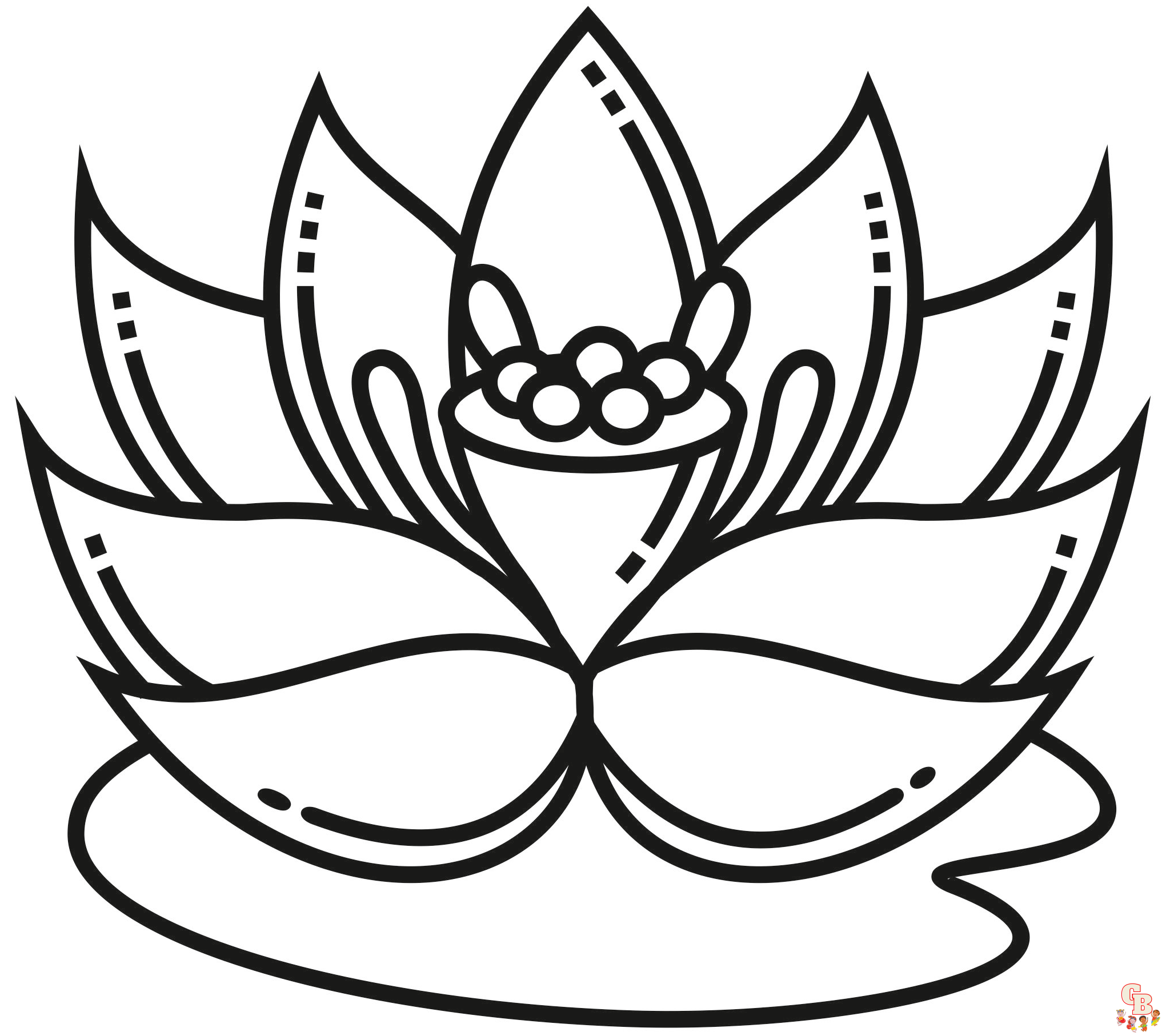 Malvorlagen Lotusblueten 1