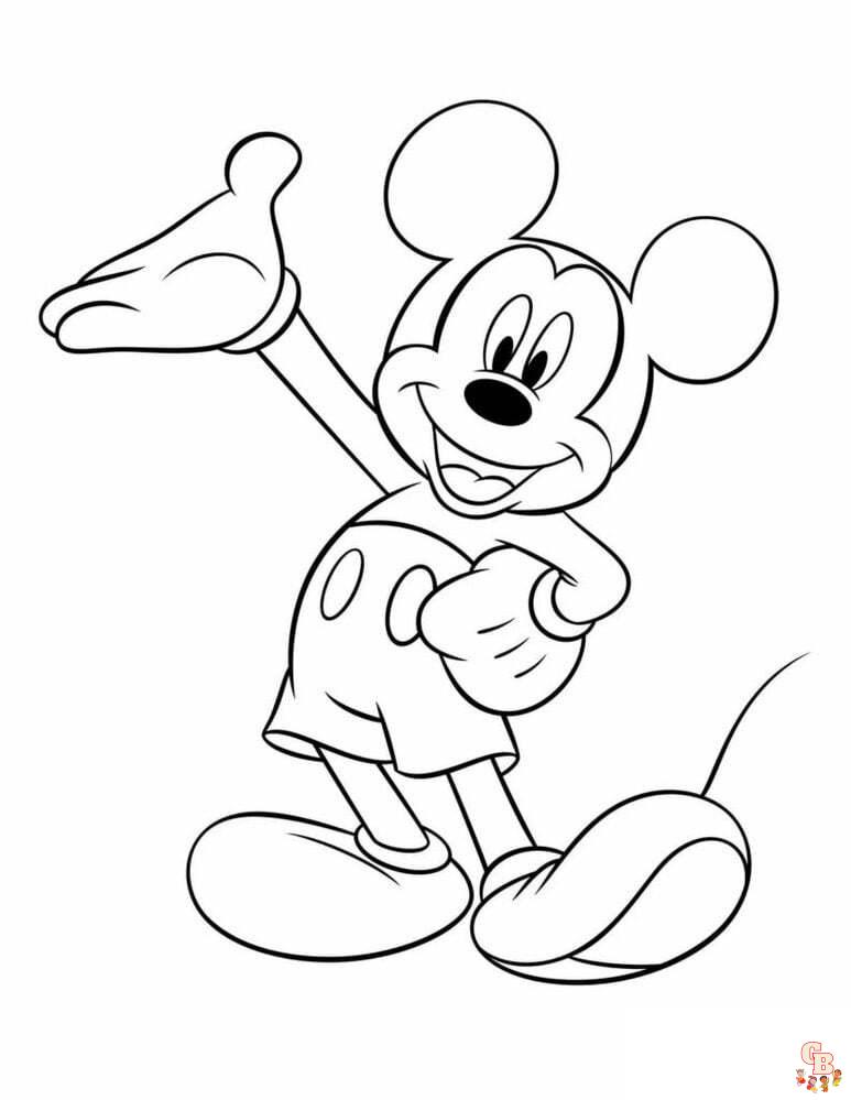 Micky Maus ausmalbilder kostenlos