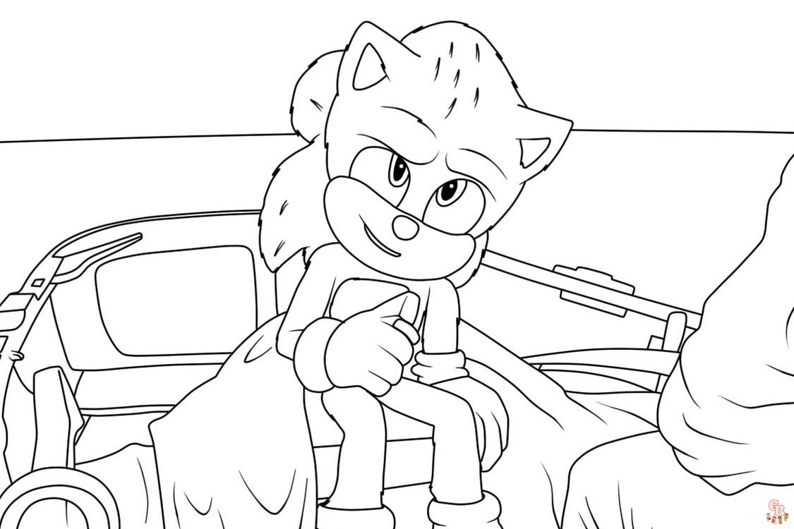 Sonic the Hedgehog 2 ausmalbilder zum ausdrucken