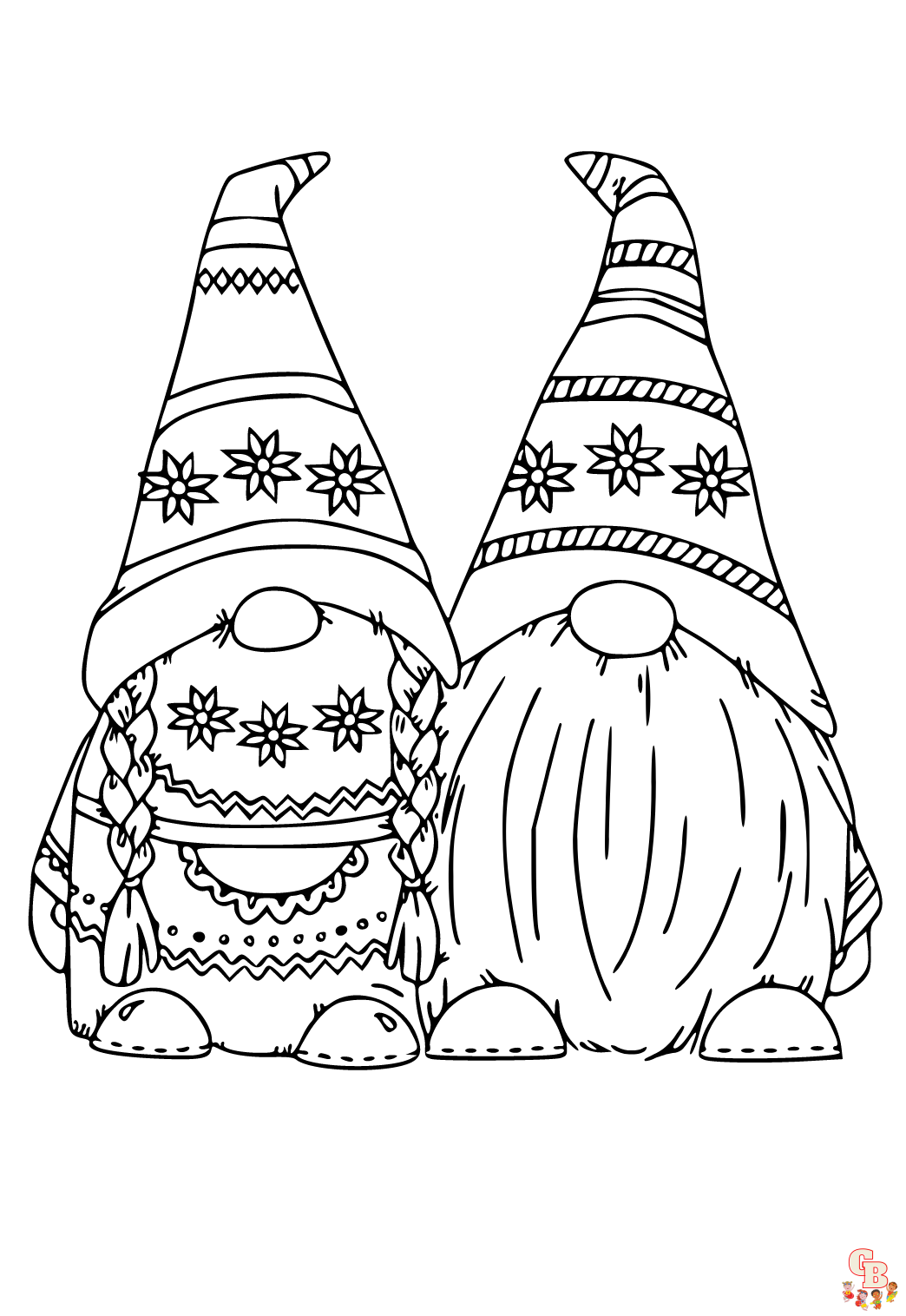 ostern gnome ausmalbilder zum ausdrucken 1