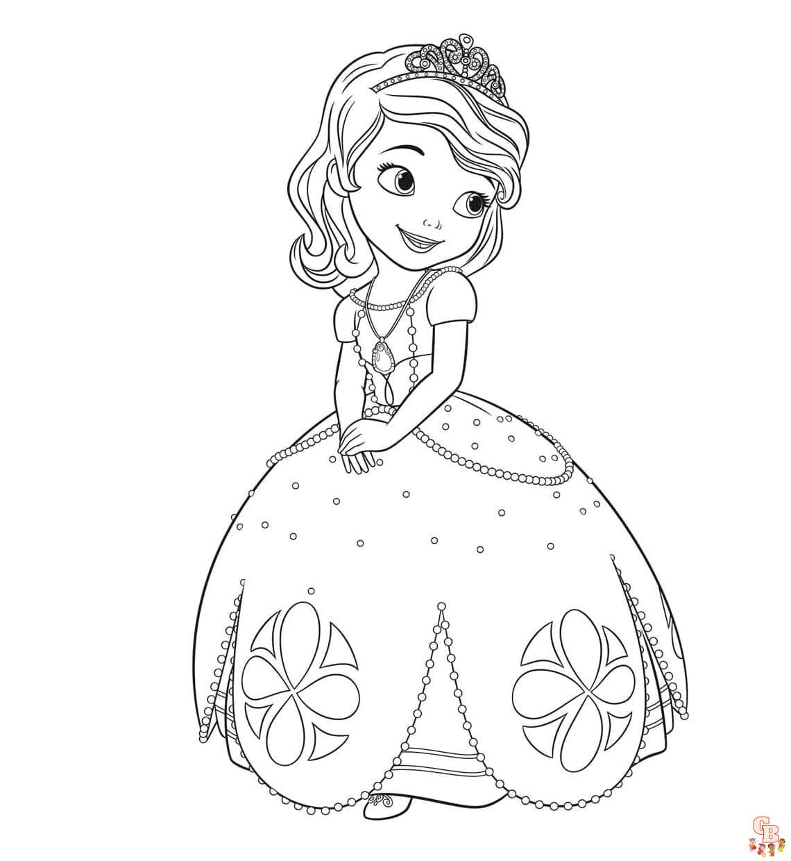 sofia the first coloring page33