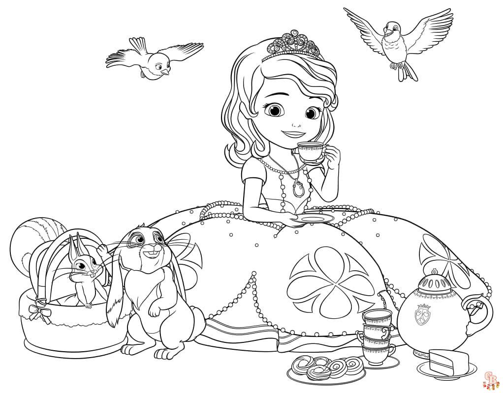 sofia the first coloring page35