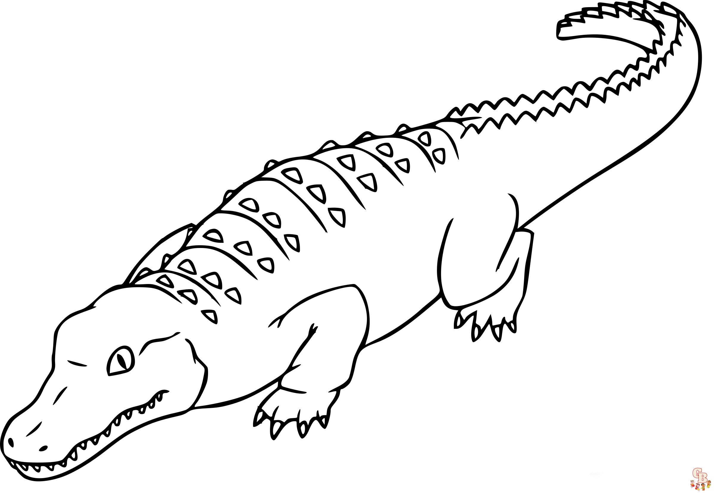 Alligator zum ausdrucken
