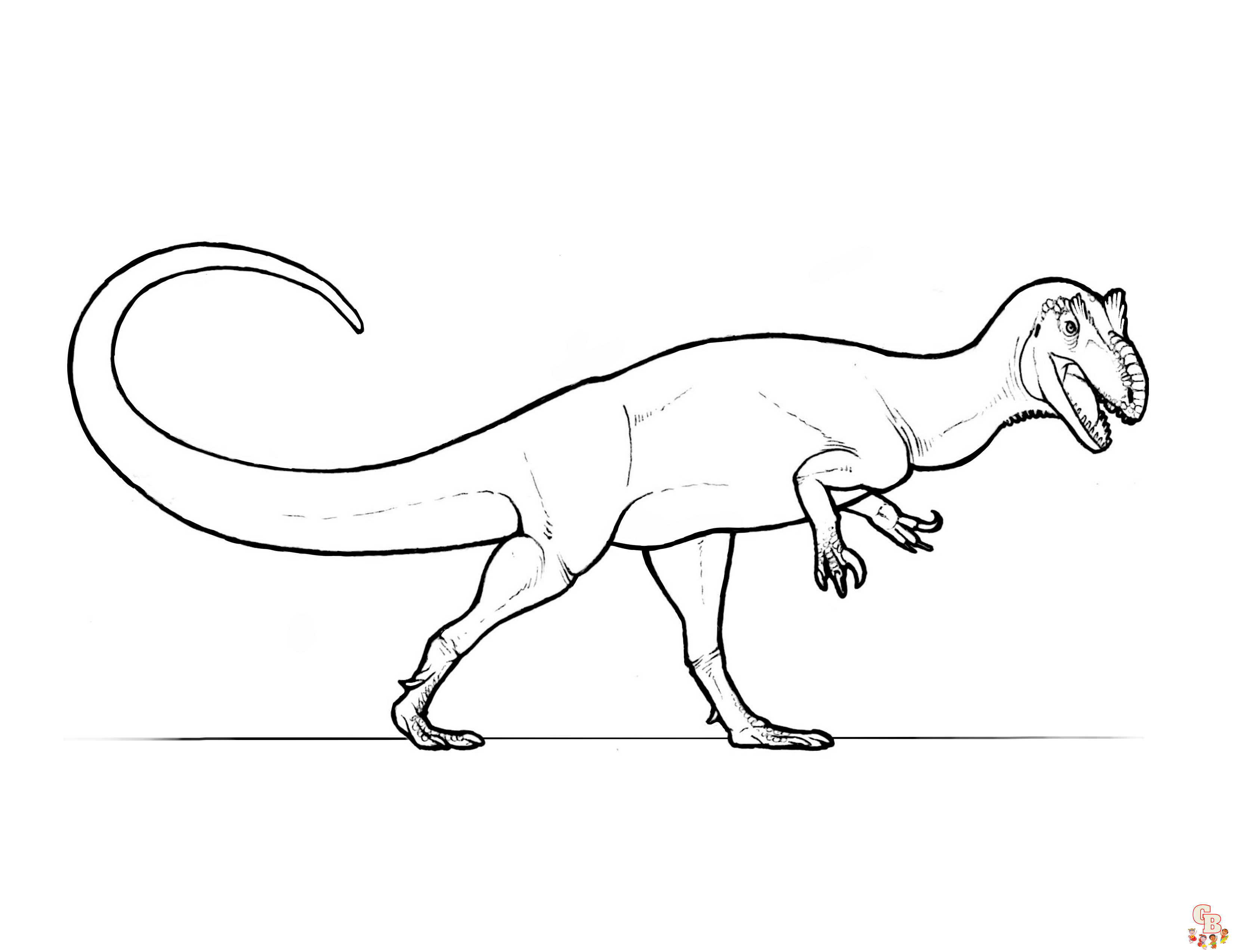 Allosaurus ausmalbilder zum ausdrucken