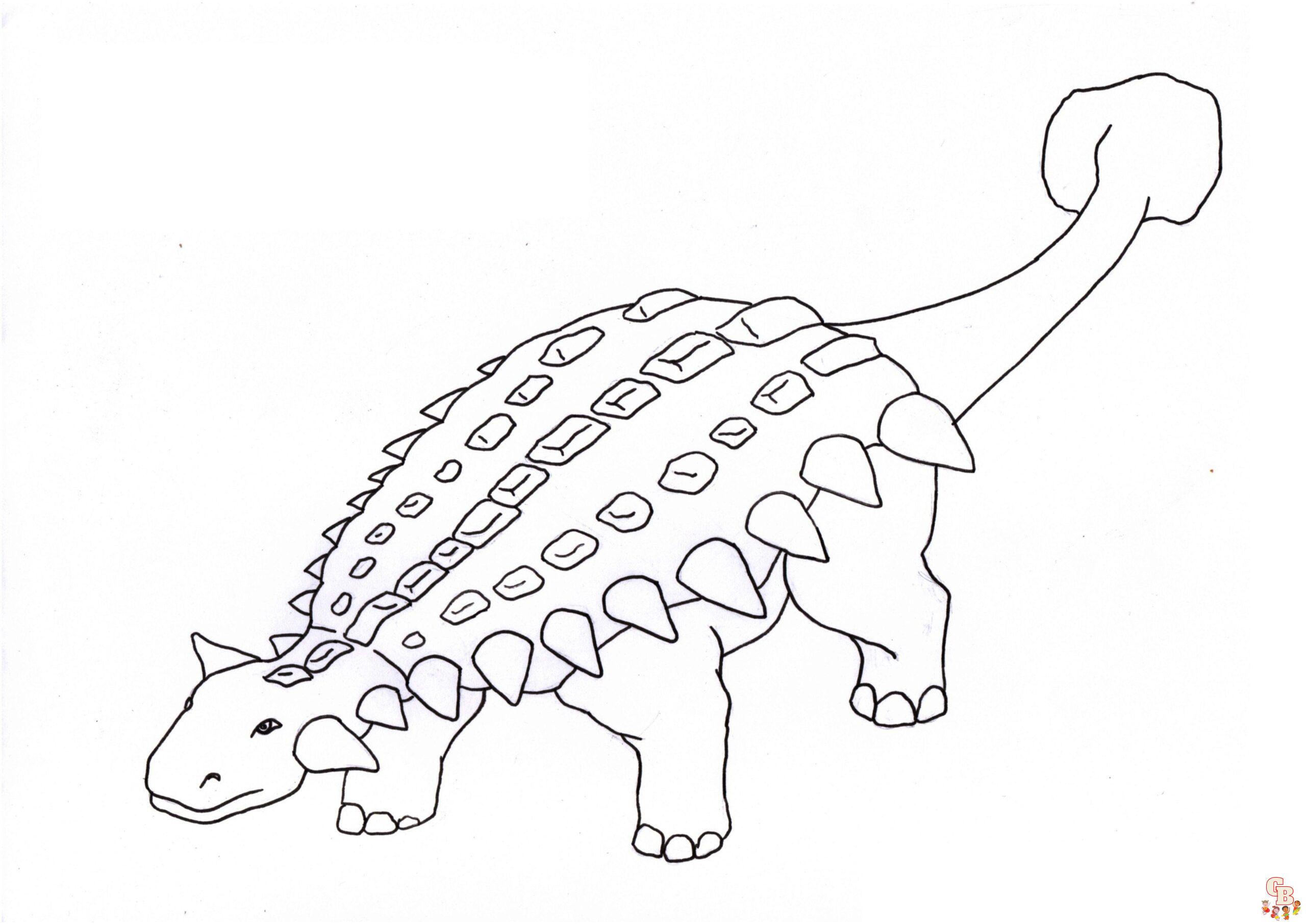 Ankylosaurus zum ausdrucken
