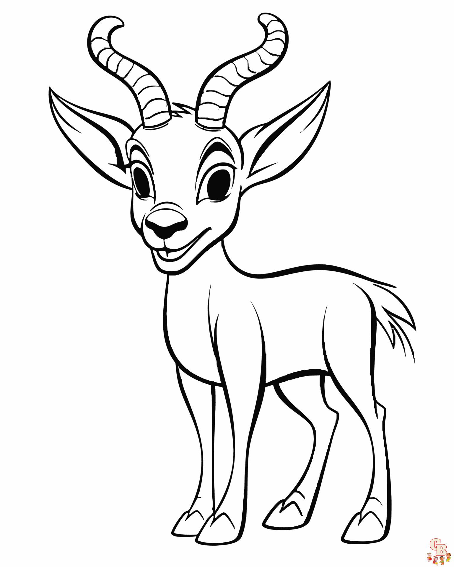 Antilope ausmalbilder zum ausdrucken