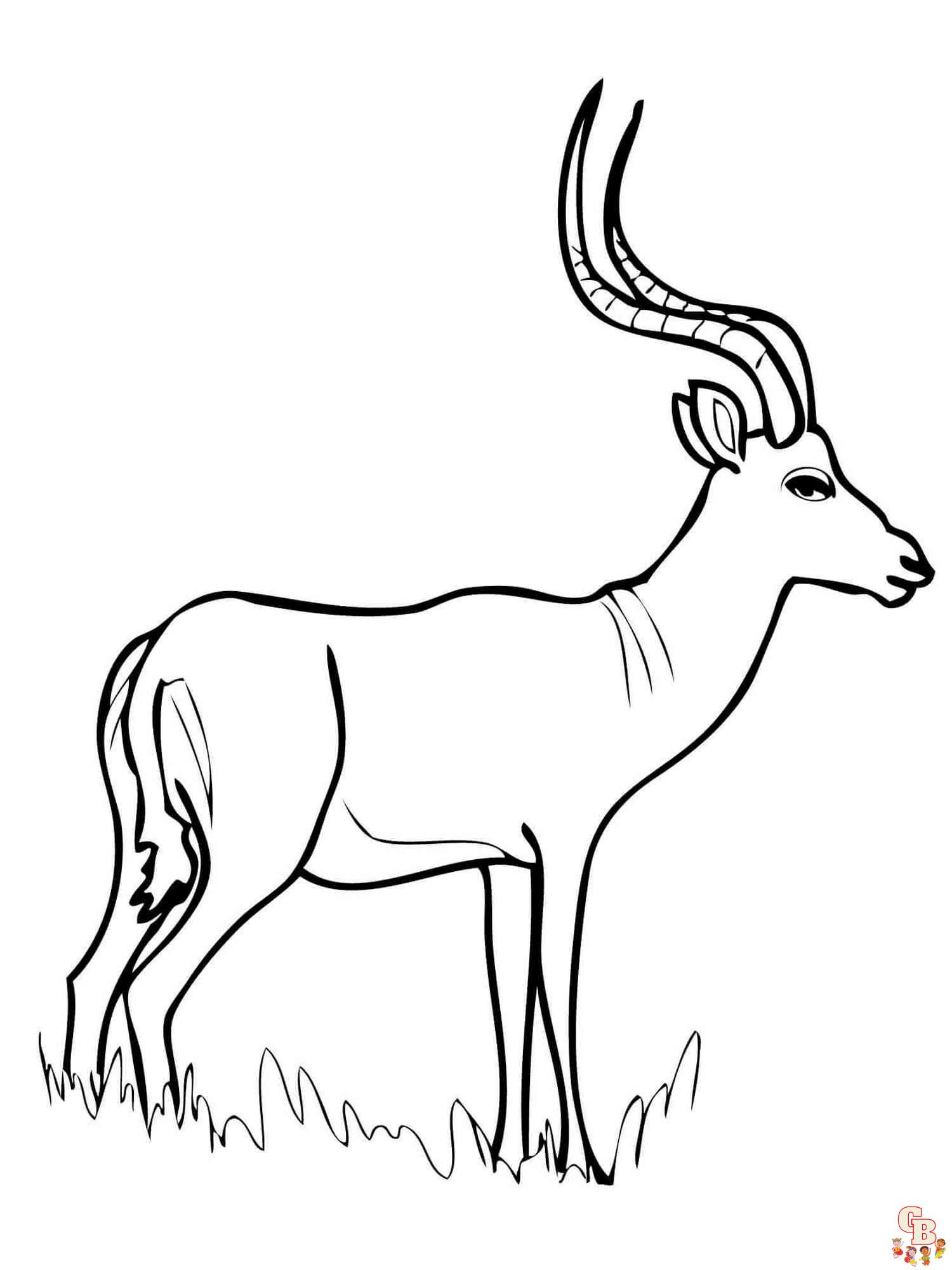 Antilope zum ausdrucken