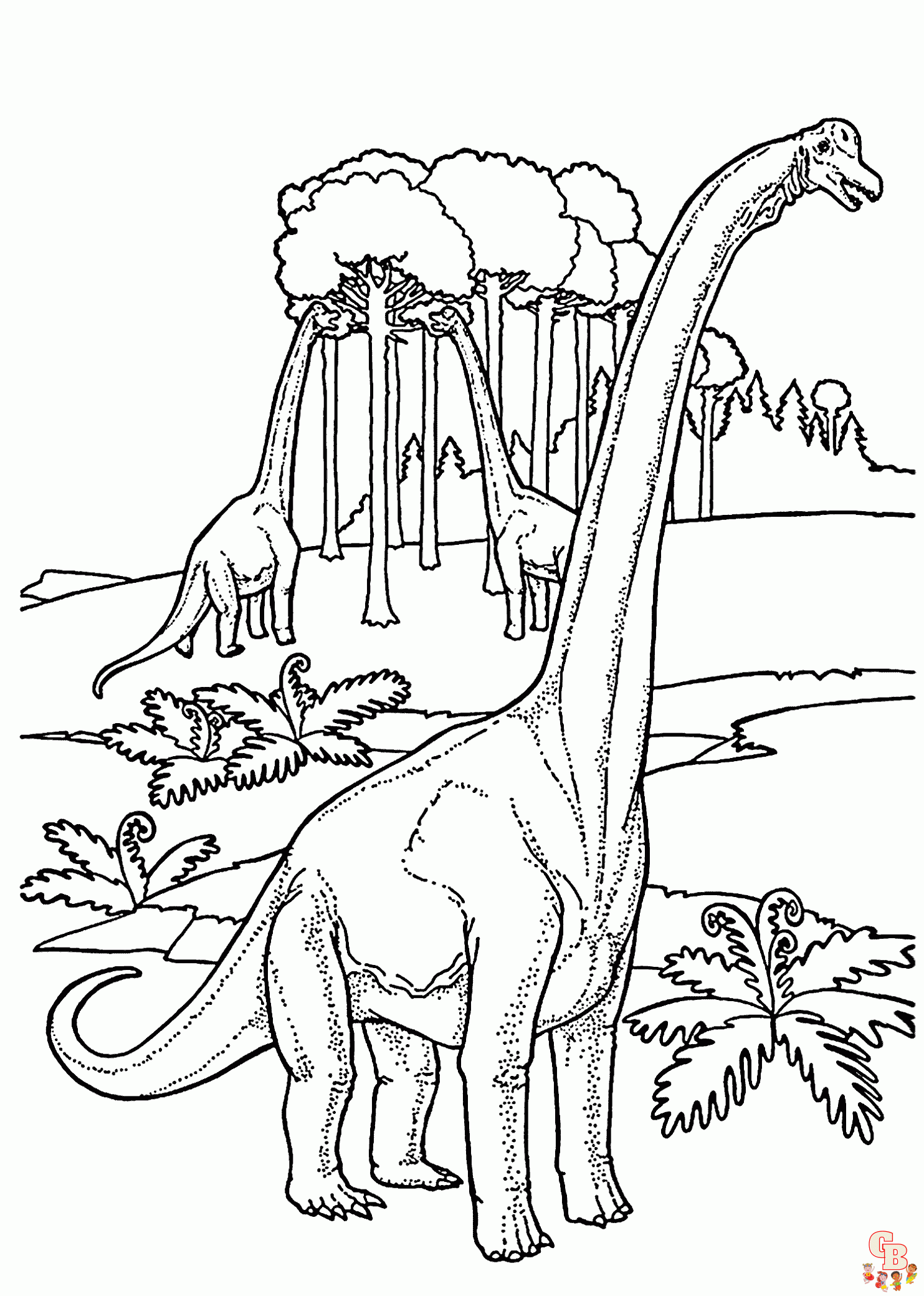 Ausmalbilder Brontosaurus