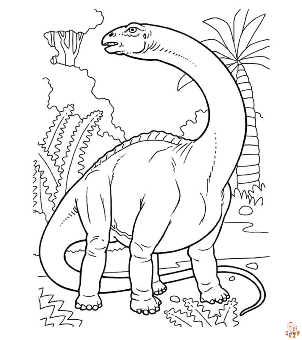 Ausmalbilder Brontosaurus