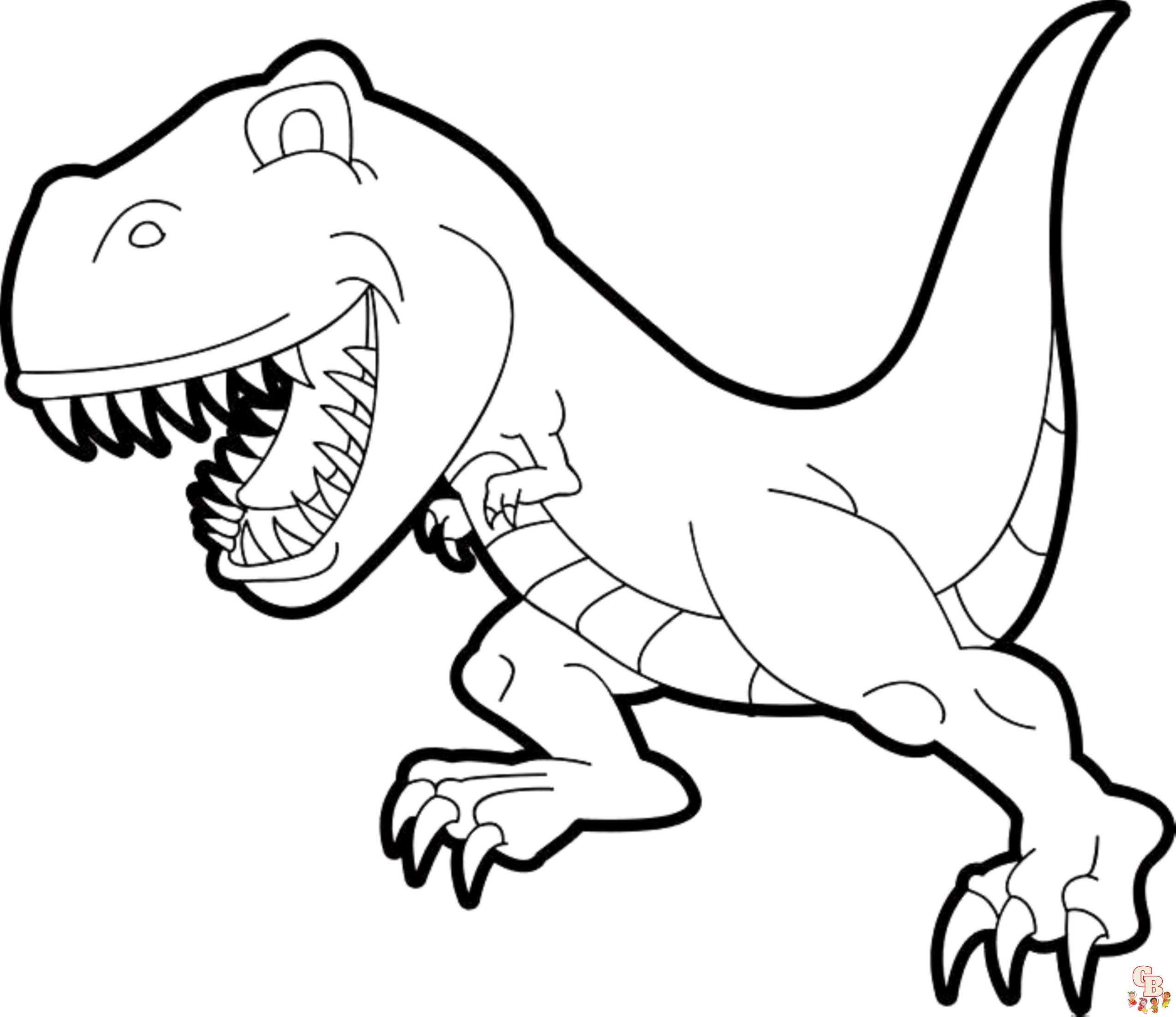 Ausmalbilder Dinosaurier T Rex