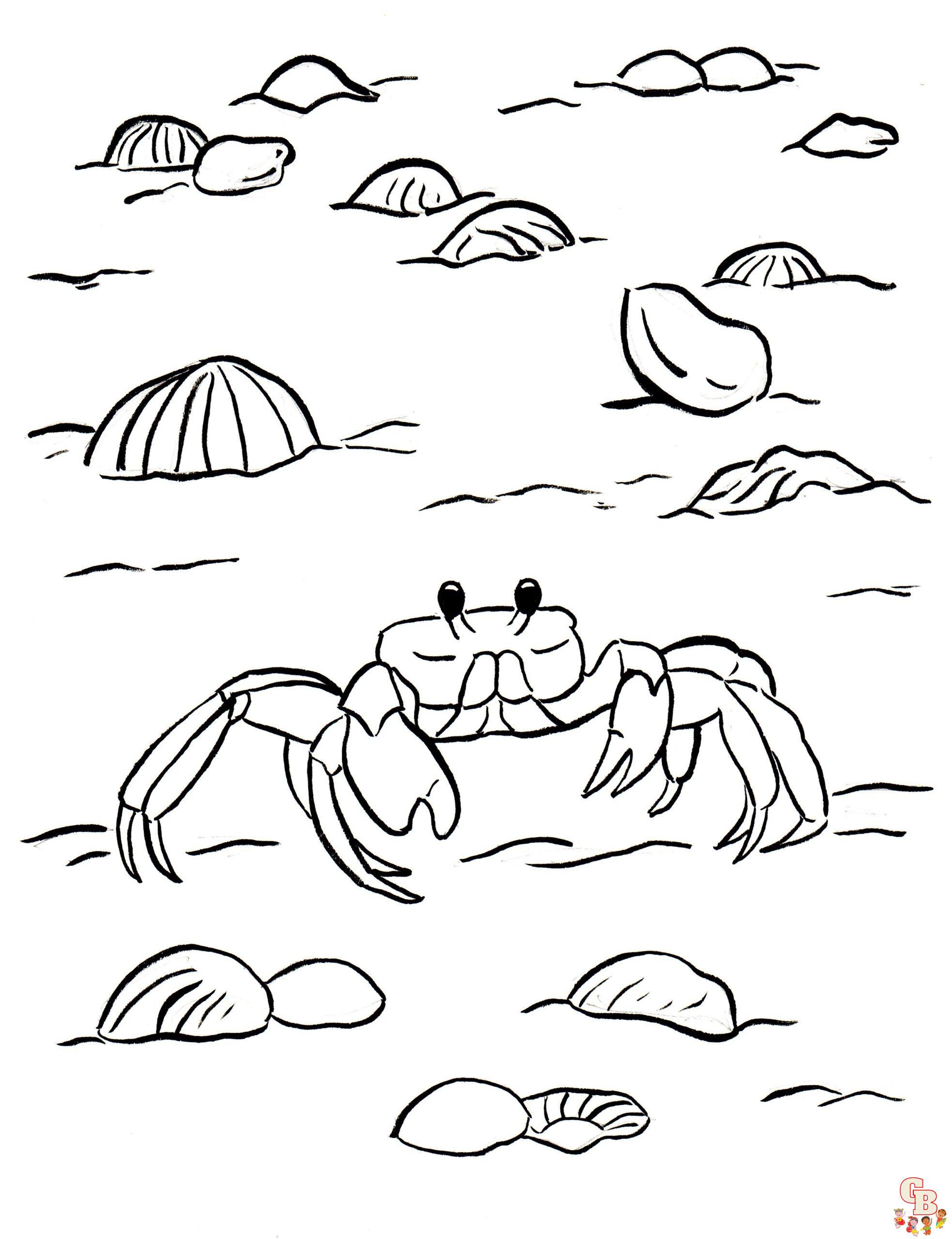 Ausmalbilder Krabbe 1