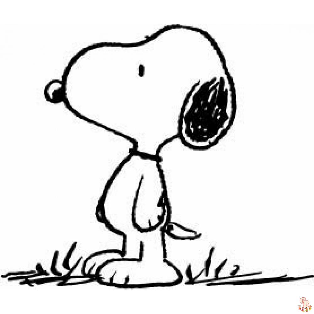Ausmalbilder Snoopy 1