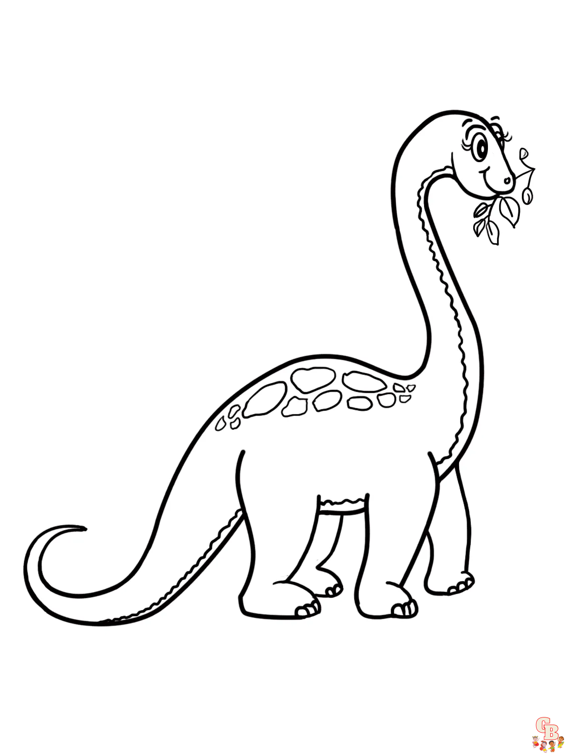 Brontosaurus Ausmalbilder fuer kinder