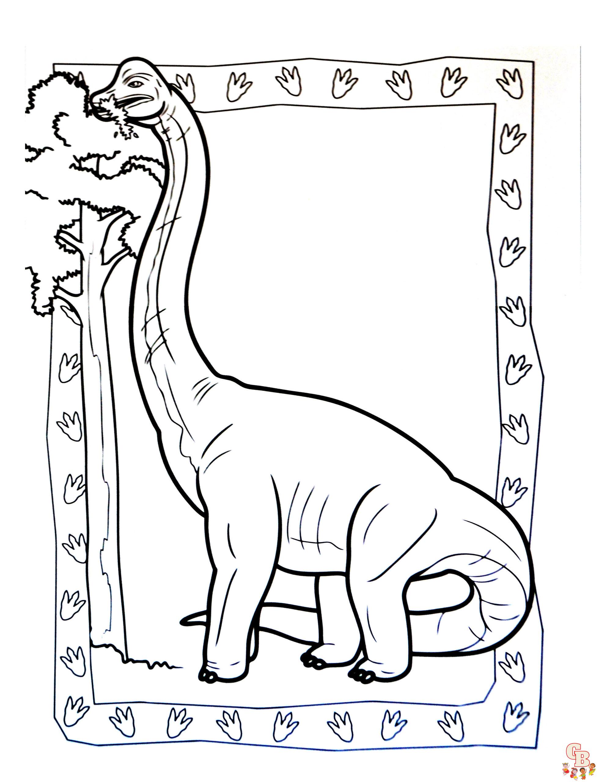 Brontosaurus ausmalbilder zum ausdrucken 2