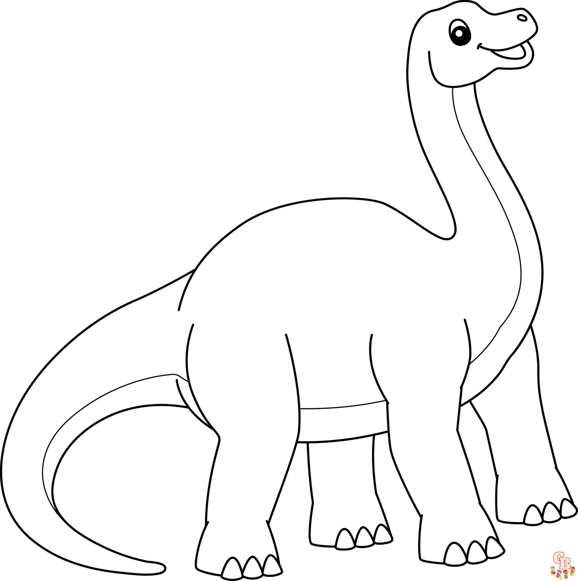 Brontosaurus zum ausmalen