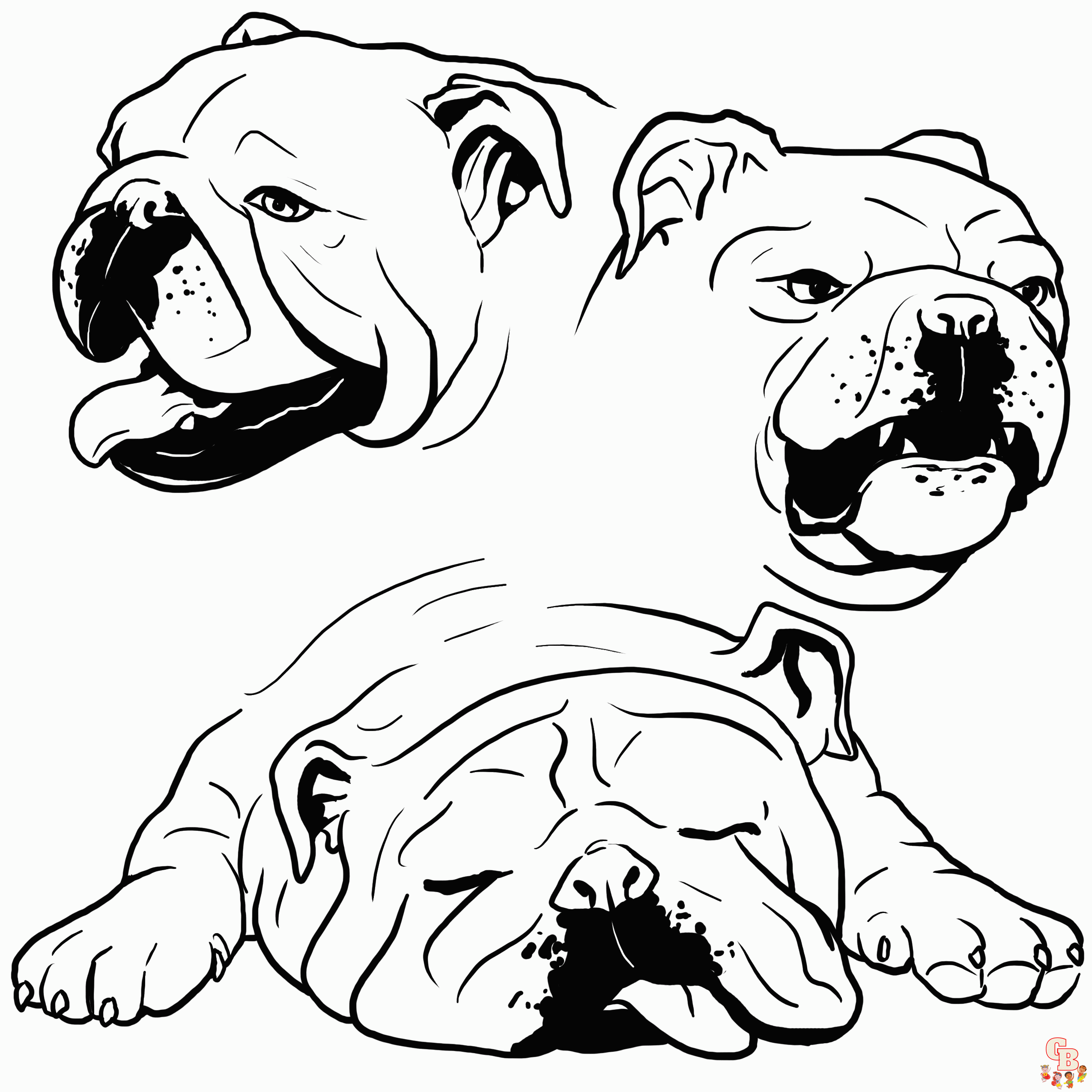 Bulldogge zum ausdrucken 1