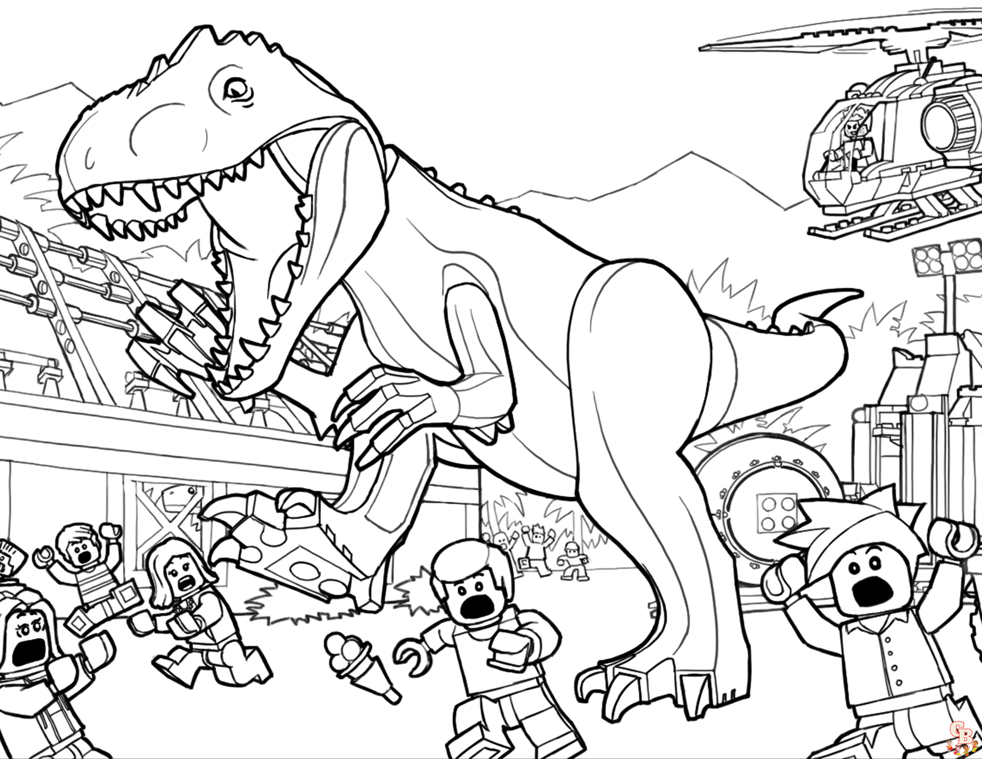 Dinosaurier T Rex zum ausdrucken