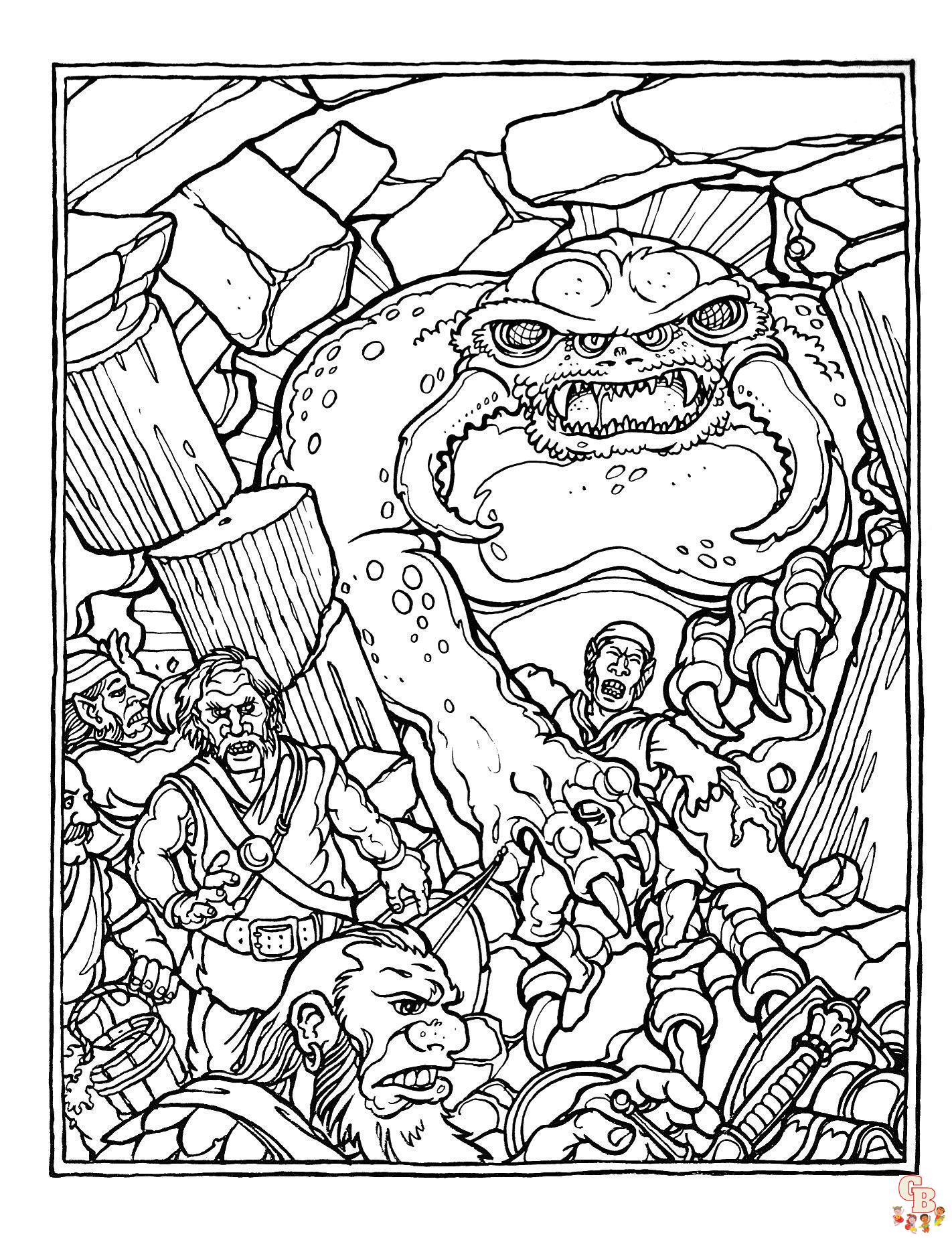 Dungeons and Dragons Coloring Pages 2