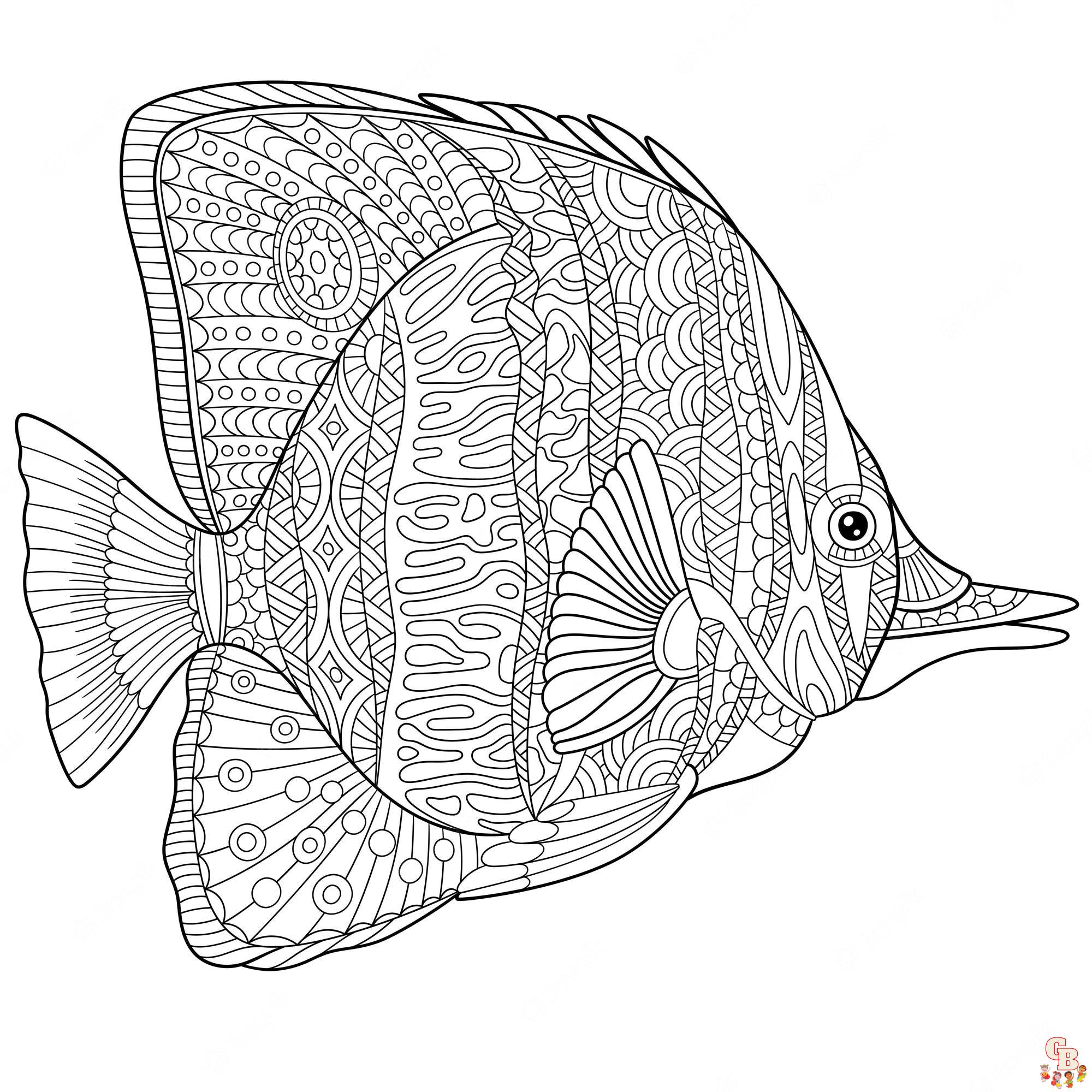 Falterfisch ausmalbilder zum ausdrucken