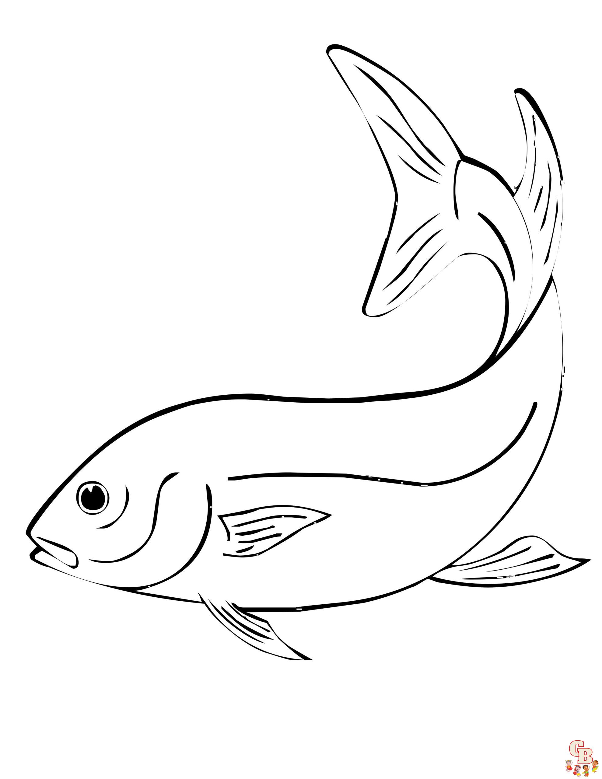 Free Coloring Pages of Fish