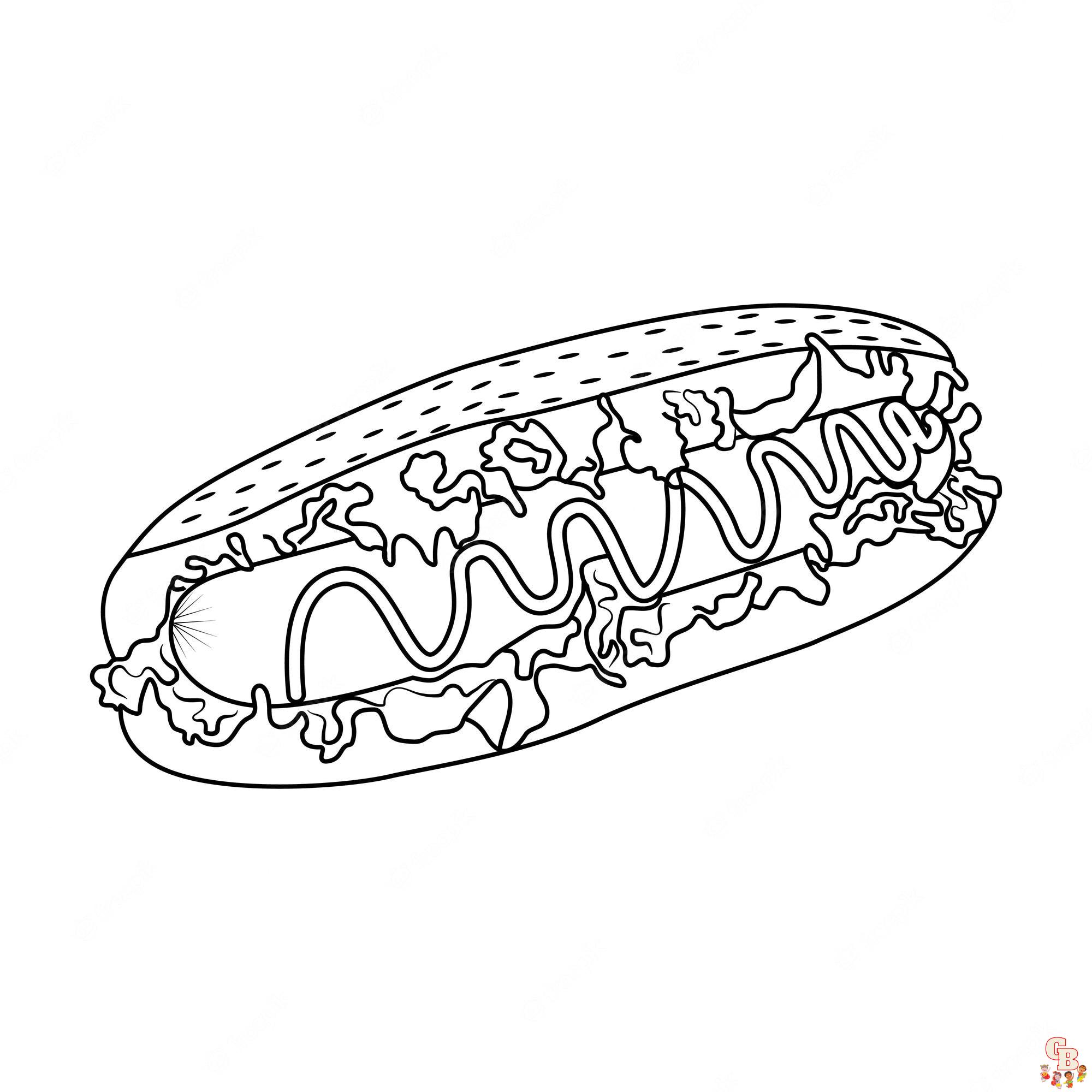 Hotdog zum ausdrucken