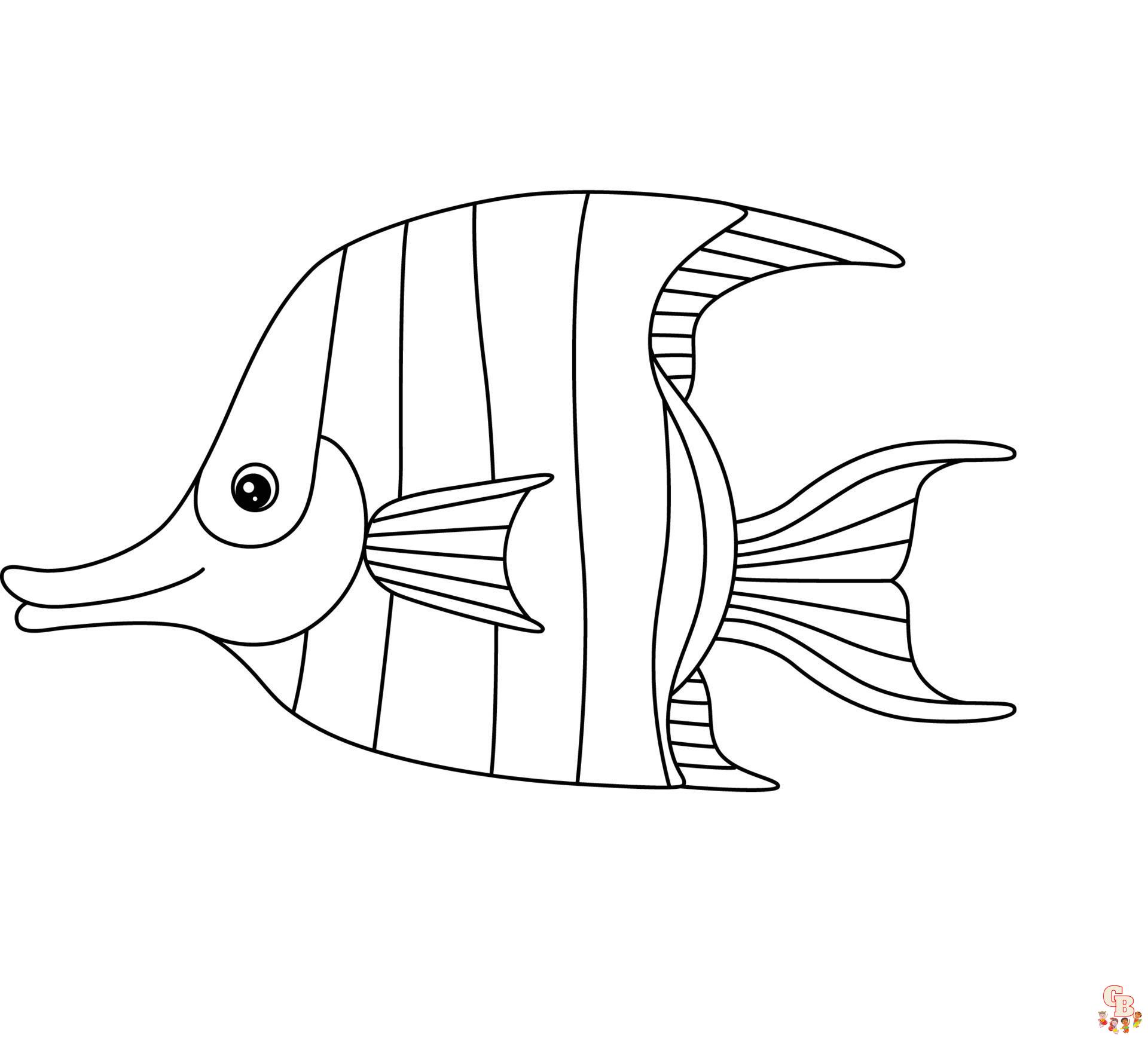 Kaiserfisch ausmalbilder zum ausdrucken