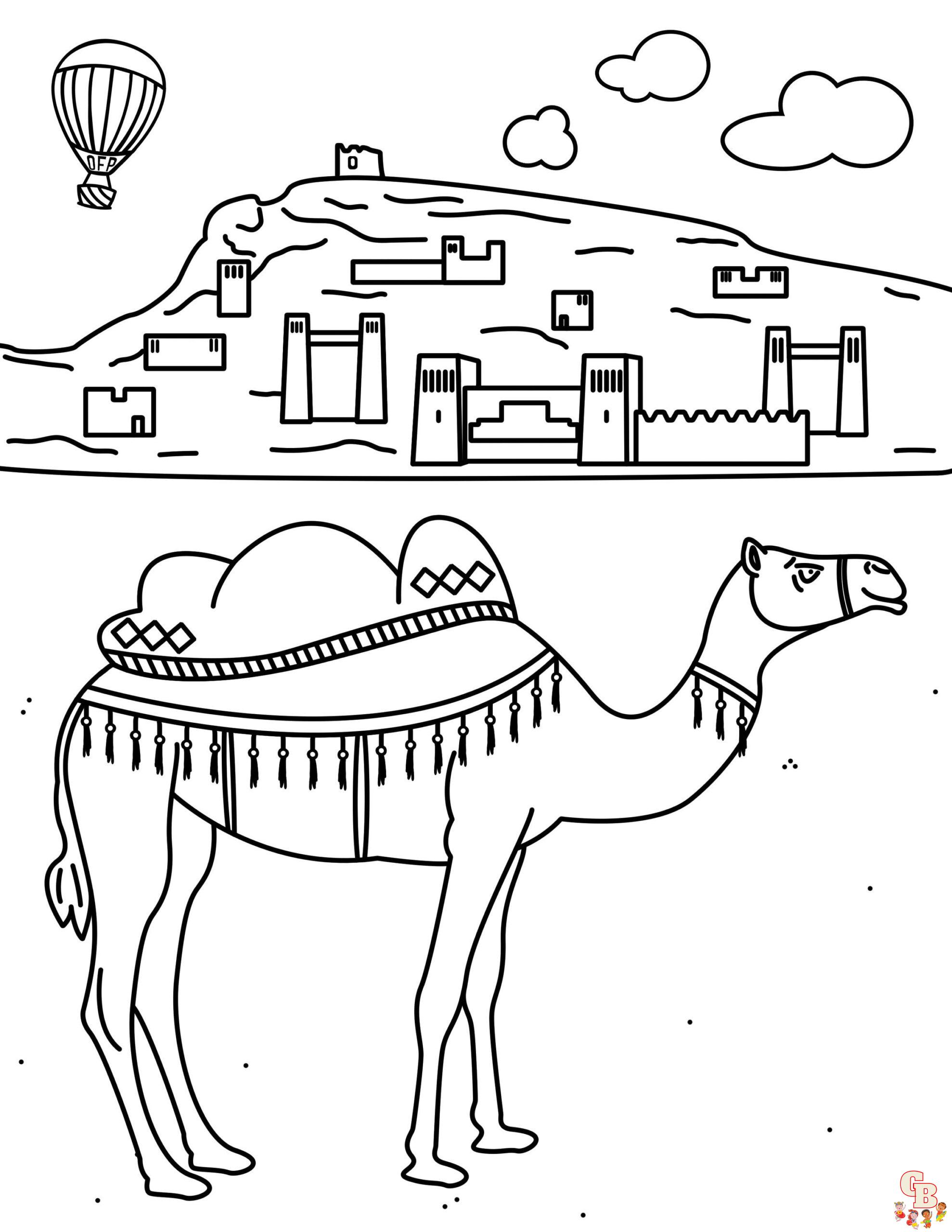 Kamel zum ausdrucken