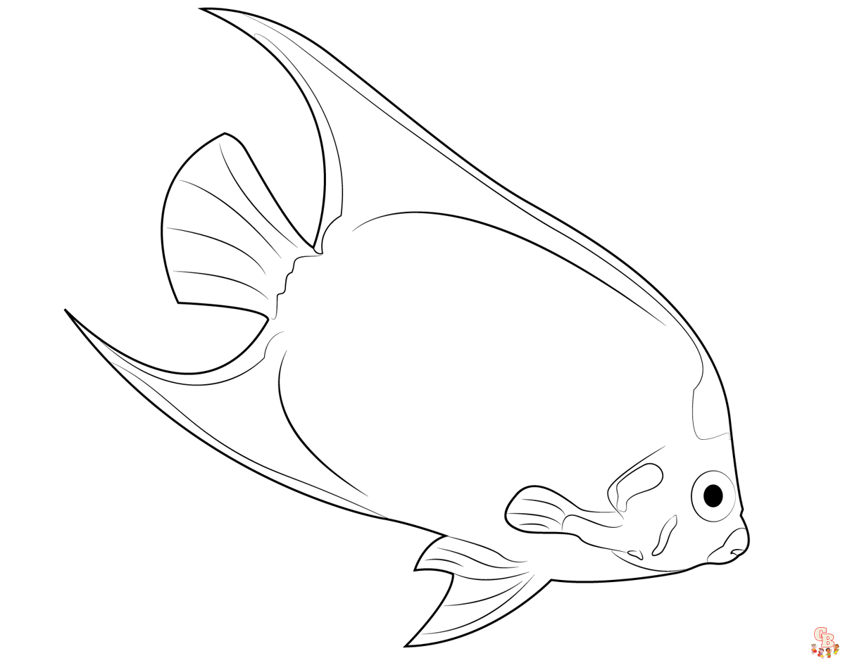 Koenigin Kaiserfisch zum ausdrucken