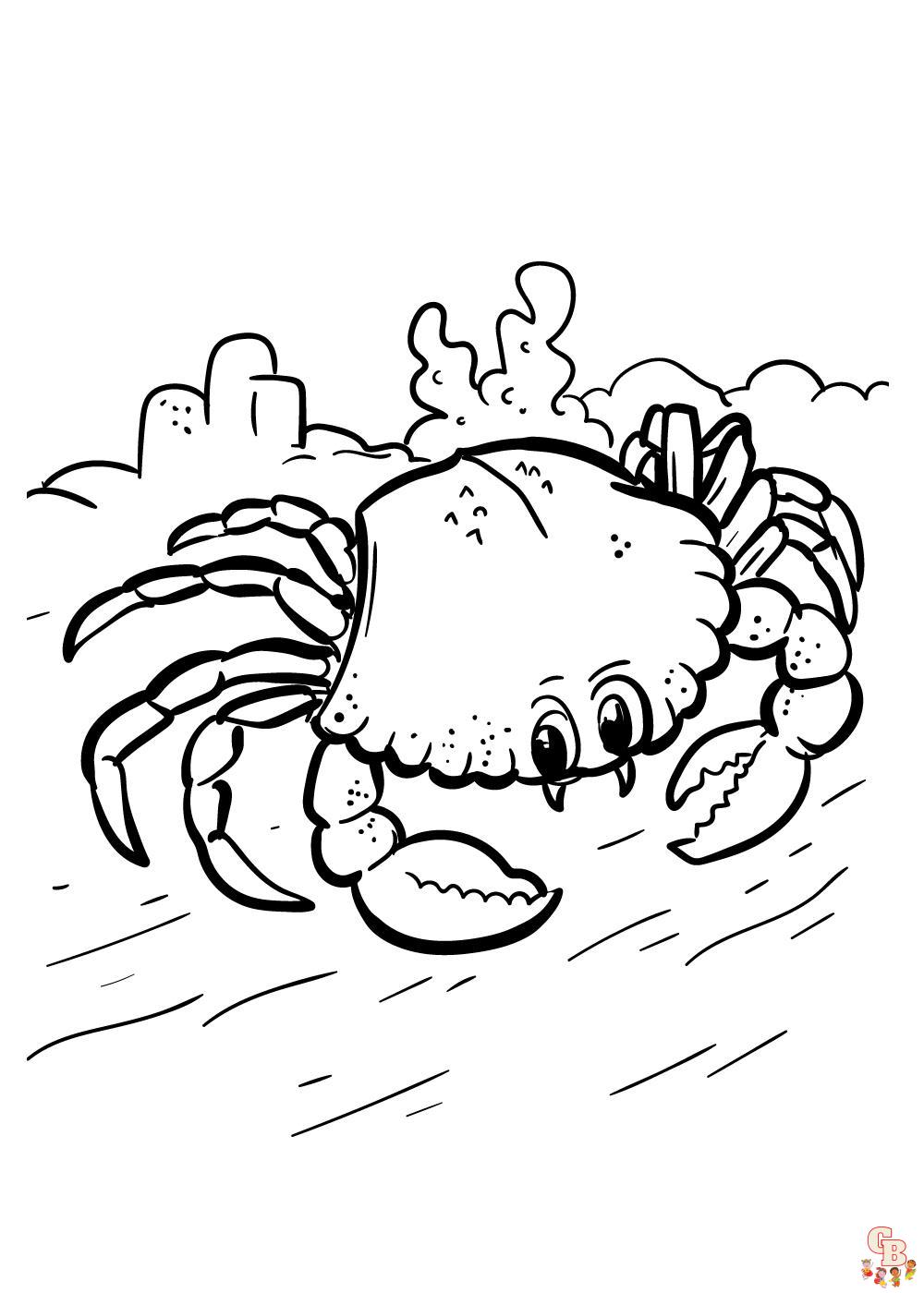 Krabbe zum ausmalen