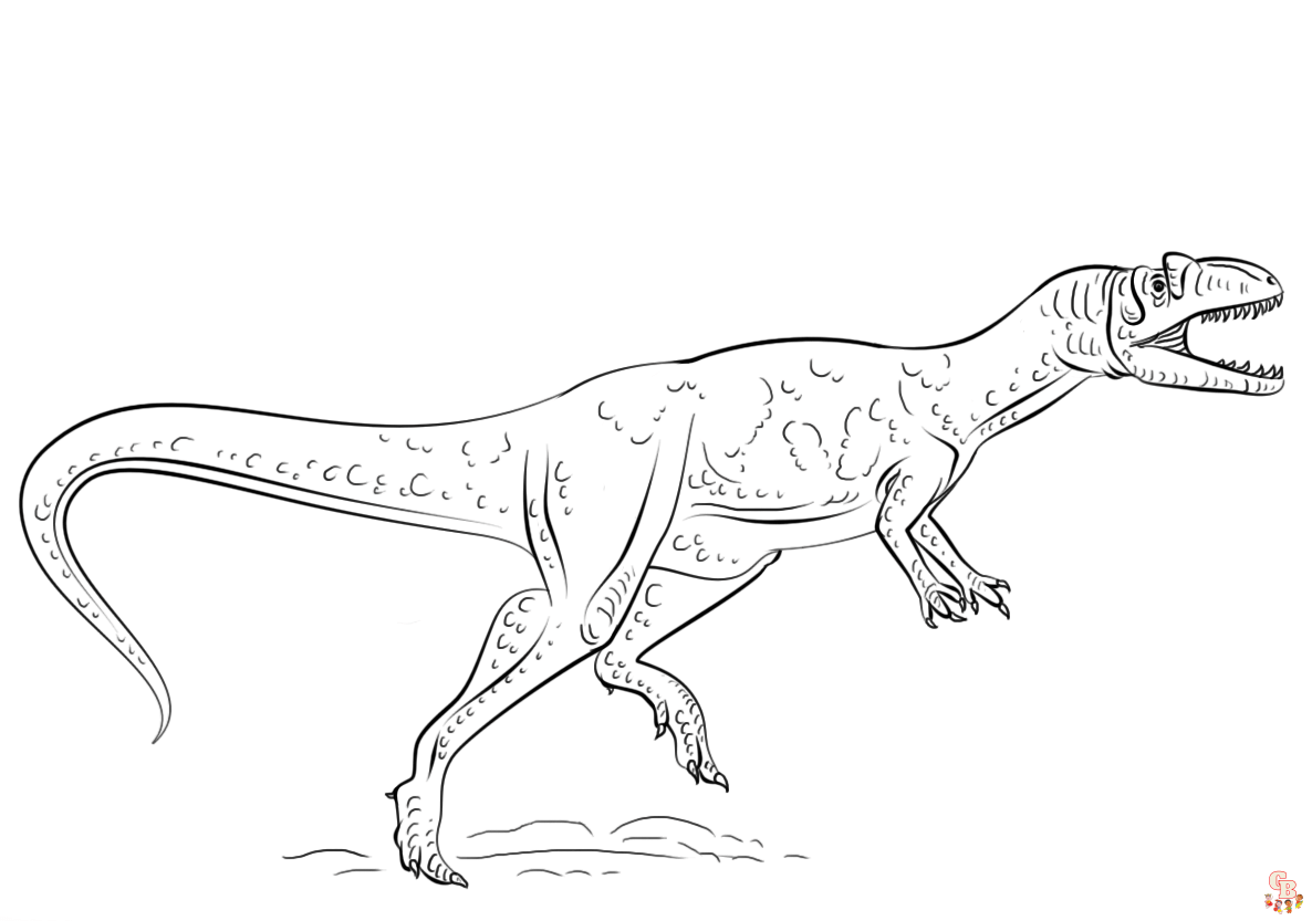 Malvorlagen Allosaurus